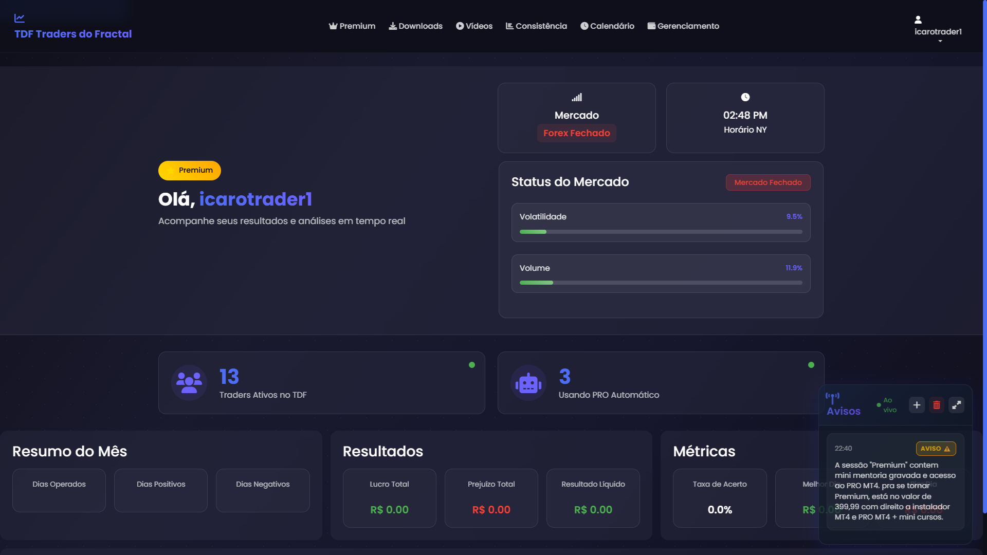 TDF Pro Trader Platform